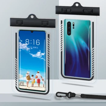 Универсален водоустойчив калъф за телефон IPX8, водоустойчива чанта за телефон, плаващ калъф за iPhone, Samsung, Huawei, Xiaomi по-долу 7,2 инча
