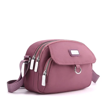 Ежедневни 3-слойная дамски малка чанта през рамо от висококачествена здрава тъкан, мини чанта за момичета, красива и стилна дамска чанта-месинджър за пазаруване