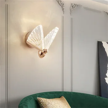 Стенни лампи TEMAR Nordic Creative Butterfly, аплици, модерни led лампи, декоративни осветителни тела за дома