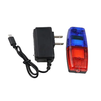 Акумулаторна батерия led лента, лампа, червен и син ефекта на светлинни раменната скоба, сигналната лампа патрулна сигурност