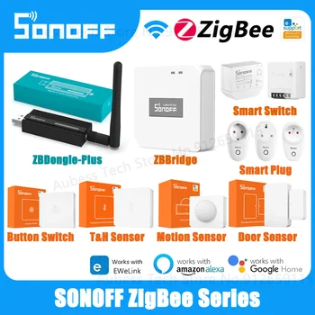 SONOFF Zigbee 3.0 ZBDongle-E ZBBridge SNZB 02 03 04 Сензор за Температура и Влажност на въздуха Движение Врати, прозорци ZBMINI ZBMINI-L Smart Switch