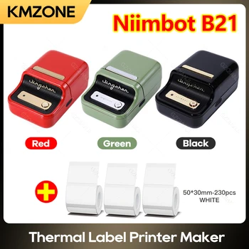 Niimbot B21 B1 Безжична производител на етикети, преносим, джобен принтер за етикети, Bluetooth термоэтикетка, бърз печат, използване у дома, офис