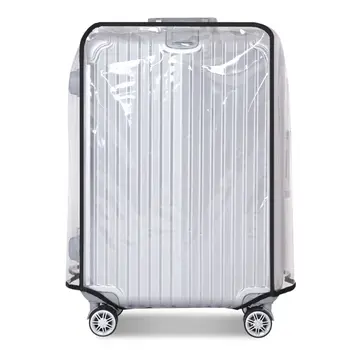 Напълно прозрачно защитно покритие за багаж, удебелена защитно покритие за куфара, PVC покритие за куфара, кутията за багаж с колела