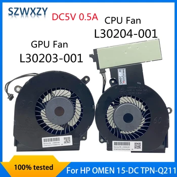 Нови Оригинални за лаптоп 15-DC TPN-Q211 Процесор GPU охлаждащ вентилатор DC5V 0.5 A L30204-001 L30203-001 ND85C07-17L18 ND85C06-17L17 Бърза доставка