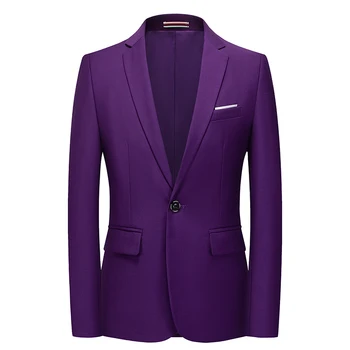 DYB & ZACQ, нов списък, луксозен мъжки сако голям размер, оборудвана монофонични яке, модерен бизнес яке за банкет и сватбена рокля, S-6XL