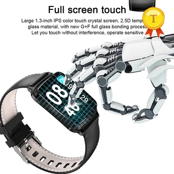 Новите смарт часовници с пълен изглед екран сензорен контрол ip67, водоустойчива часовници-фитнес тракер, спортно напомняне за повикване, смарт-гривни, ръчни часовници Bluetooth