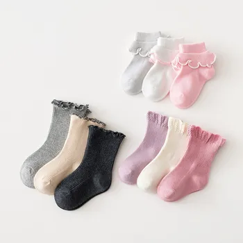 3 чифта памучни чорапи, стоки за бебета, бебешки аксесоари, детски евтини стоки, нещата за момичета, коледни чорапи