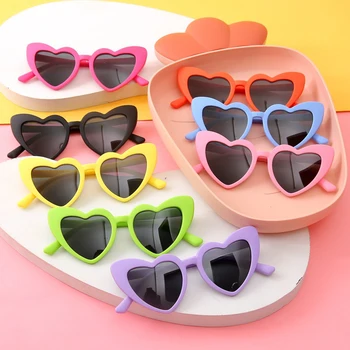 Слънчеви очила във формата на сърце със защита UV400, модни слънчеви очила 