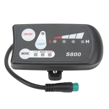 Електрически led дисплей Electric Bike Display S800 с водоустойчив конектор за управление на 22,2 мм