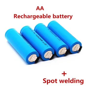 Оригинална акумулаторна батерия тип АА 1.2 2600 mah AA NiMH с паяльными контакти за играчки с електрическа самобръсначка и четка за зъби 