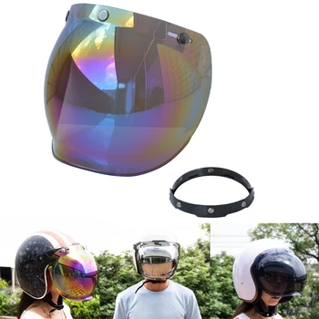Мотоциклет шлем Bubble Shield - Мек адаптер за 3-защелкивающихся полу-отворени Лицевите каски R2LC