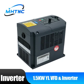 Нов 1500 W 1.5 кВт YL Инвертор VFD YL620-A 400 Hz, монофазен вход изход 3 фаза на 110 и 220 за въртящия мотор с ЦПУ