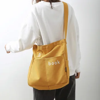 Дамски чанта през рамо с писмото принтом, холщовая чанта с голям капацитет за жени, 2023 Нови летни ежедневието на обикновен дамски чанти за пазаруване