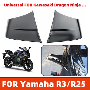Универсален Мотоциклет Комплект Модел има Спойлери Winglet със Самозалепваща Стикер За КТМ, Yamaha, Kawasaki R3/R25 CFMOTO Dragon
