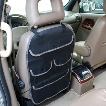 Чанта за съхранение на дреболии на облегалката на автомобилни седалки с множество джобове, детски мат-органайзер