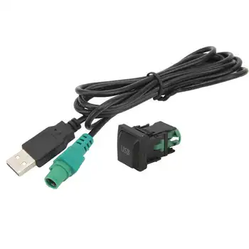 USB кабел-Адаптер Износоустойчива ABS Авто USB-Switch Бутон за CD-плеър RCD510Plus RCD310Plus