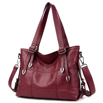 Дамски чанти от изкуствена кожа, дизайнерски меки чанти през рамо, чанти-незабавни посланици, чанти през рамо с дръжка Bolsa, луксозни чанти през рамо